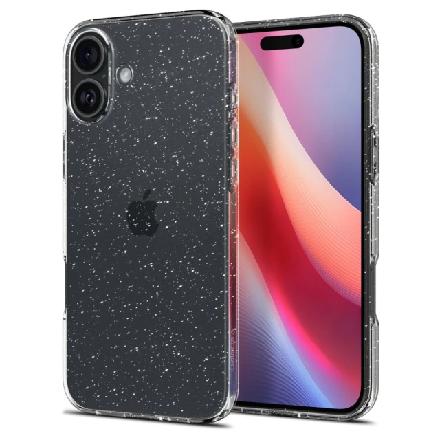 Чохол Spigen Liquid Crystal Glitter для iPhone 16 Plus Glitter Crystal (ACS08065)