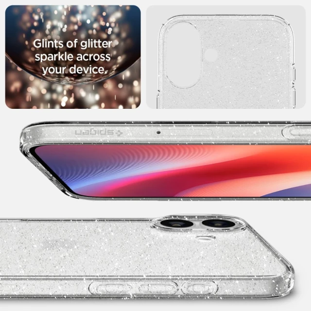 Чохол Spigen Liquid Crystal Glitter для iPhone 16 Plus Glitter Crystal (ACS08065)