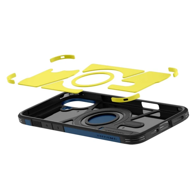 Чехол Spigen Tough Armor для iPhone 16 Navy Blue with MagSafe (ACS08217)