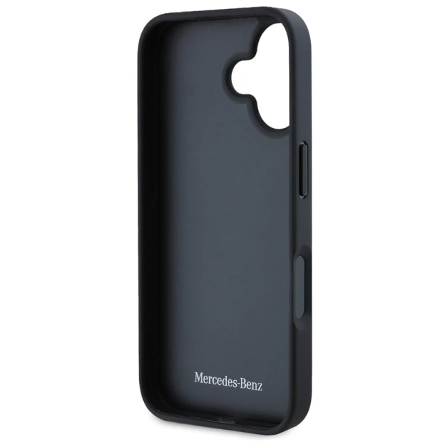 Чохол Mercedes Leather Urban для iPhone 16 Plus Black (MEHCP16MARMBK)
