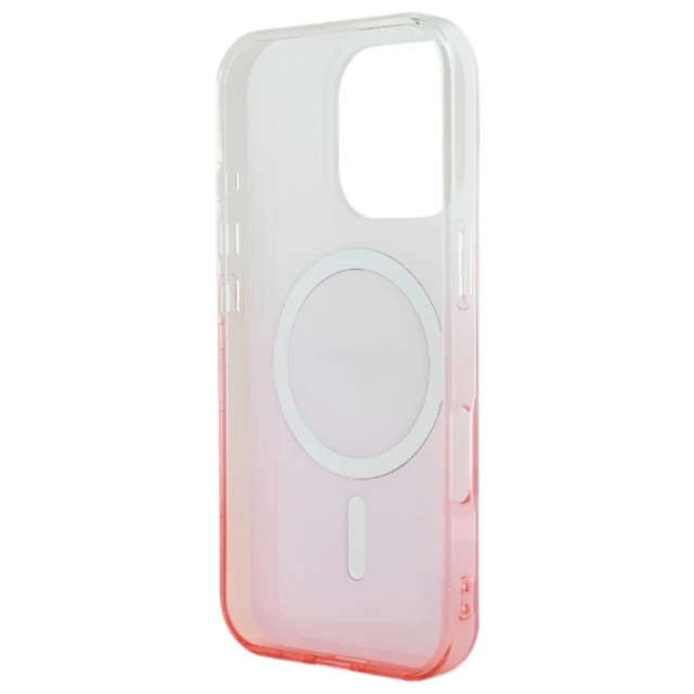Чохол Guess IML Glitter Gradient для iPhone 16 Pro Max Pink with MagSafe (GUHMP16XHGRCELP)