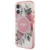 Чохол Guess IML Flower & Tonal Circle для iPhone 16 Plus Pink with MagSafe (GUHMP16MHFWBDCEP)