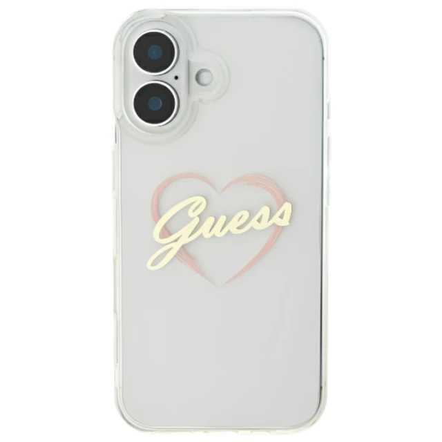 Чохол Guess IML Heart для iPhone 16 Plus Transparent (GUHCP16MHCHGSPT)