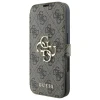 Чохол-книжка Guess 4G Big Metal Logo для iPhone 16 Brown (GUBKP16S4GMGBR)