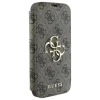 Чохол-книжка Guess 4G Big Metal Logo для iPhone 16 Brown (GUBKP16S4GMGBR)