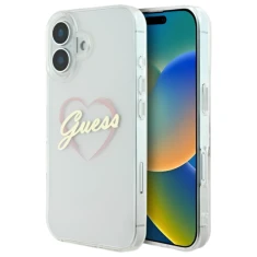 Чохол Guess IML Heart для iPhone 16 Transparent (GUHCP16SHCHGSPT)