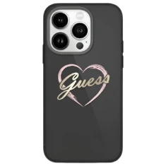 Чохол Guess IML Heart для iPhone 16 Pro Max Black (GUHCP16XHCHGSPK)