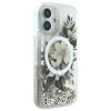 Чохол Guess Liquid Glitter Flower для iPhone 16 Beige with MagSafe (GUHMP16SLFMWTE)