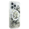 Чохол Guess Liquid Glitter Flower для iPhone 16 Pro Beige with MagSafe (GUHMP16LLFMWTE)