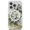 Чохол Guess Liquid Glitter Flower для iPhone 16 Pro Beige with MagSafe (GUHMP16LLFMWTE)