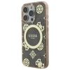 Чохол Guess IML Peony On 4G Background для iPhone 16 Pro Brown with MagSafe (GUHMP16LH4PYEEW)