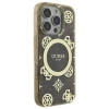 Чохол Guess IML Peony On 4G Background для iPhone 16 Pro Brown with MagSafe (GUHMP16LH4PYEEW)