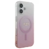 Чохол Guess IML Glitter Gradient для iPhone 16 Pink with MagSafe (GUHMP16SHGRCELP)