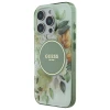 Чохол Guess IML Flower & Tonal Circle для iPhone 16 Pro Green with MagSafe (GUHMP16LHFWBDCEN)