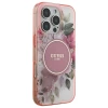 Чохол Guess IML Flower & Tonal Circle для iPhone 16 Pro Max Pink with MagSafe (GUHMP16XHFWBDCEP)