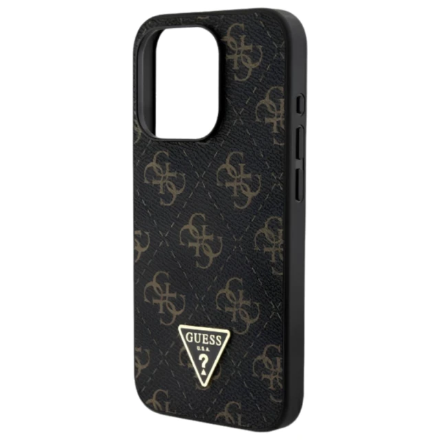 Чохол Guess 4G Triangle Metal Logo для iPhone 16 Pro Black (GUHCP16LPG4GPK)