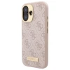 Чохол Guess 4G Logo Plate для iPhone 16 Pink with MagSafe (GUHMP16SU4GPRP)