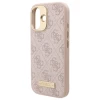 Чохол Guess 4G Logo Plate для iPhone 16 Pink with MagSafe (GUHMP16SU4GPRP)