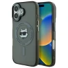 Чохол Karl Lagerfeld IML Metal Choupette Head для iPhone 16 Transparent/Black with MagSafe (KLHMP16SHLSCHK)