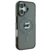 Чохол Karl Lagerfeld IML Metal Choupette Head для iPhone 16 Transparent/Black with MagSafe (KLHMP16SHLSCHK)