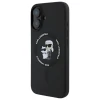 Чохол Karl Lagerfeld Silicone Karl & Choupette Ring для iPhone 16 Plus Black with MagSafe (KLHMP16MSCMKCRHK)