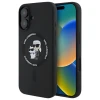 Чохол Karl Lagerfeld Silicone Karl & Choupette Ring для iPhone 16 Plus Black with MagSafe (KLHMP16MSCMKCRHK)