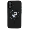 Чохол Karl Lagerfeld Silicone Karl & Choupette Ring для iPhone 16 Plus Black with MagSafe (KLHMP16MSCMKCRHK)