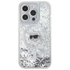 Чохол Karl Lagerfeld Liquid Glitter Karl Head для iPhone 16 Pro Transparent with MagSafe (KLHMP16LLGKISGH)