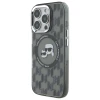 Чохол Karl Lagerfeld IML Monogram Karl & Choupette Head для iPhone 16 Pro Black with MagSafe (KLHMP16LHMCKMHK)