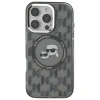 Чохол Karl Lagerfeld IML Monogram Karl & Choupette Head для iPhone 16 Pro Black with MagSafe (KLHMP16LHMCKMHK)