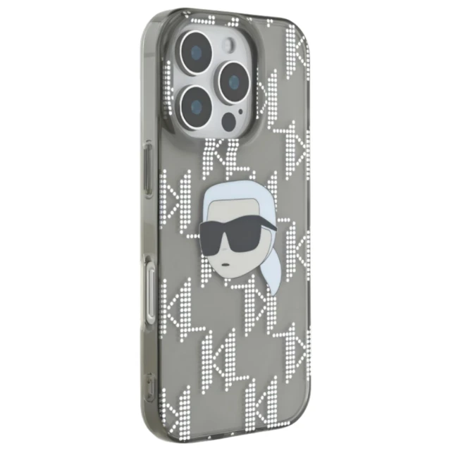Чохол Karl Lagerfeld IML Karl Head & Monogram для iPhone 16 Pro Black (KLHCP16LHKLPKHK)