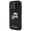 Чохол Karl Lagerfeld Monogram Karl & Choupette Head Pin для iPhone 16 Pro Black (KLHCP16LPGKLKCPK)