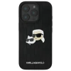 Чохол Karl Lagerfeld Monogram Karl & Choupette Head Pin для iPhone 16 Pro Black (KLHCP16LPGKLKCPK)