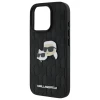 Чохол Karl Lagerfeld Monogram Karl & Choupette Head Pin для iPhone 16 Pro Black (KLHCP16LPGKLKCPK)