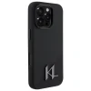 Чохол Karl Lagerfeld Silicone Shadow Metal Initial для iPhone 16 Pro Black with MagSafe (KLHMP16LSCMKMPCK)