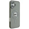 Чохол Karl Lagerfeld IML Metal Karl Head для iPhone 16 Plus Black with MagSafe (KLHMP16MHLSKIK)