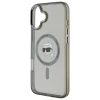 Чохол Karl Lagerfeld IML Metal Karl Head для iPhone 16 Plus Black with MagSafe (KLHMP16MHLSKIK)