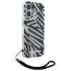 Чохол Karl Lagerfeld IML Zebra Pattern & Cord для iPhone 16 Black (KLHCP16SHZBPKCCK)