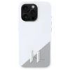 Чохол Karl Lagerfeld Silicone Shadow Metal Initial для iPhone 16 Pro White with MagSafe (KLHMP16LSCMKMPCH)