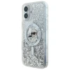 Чохол Karl Lagerfeld Liquid Glitter Karl & Choupette Head для iPhone 16 Plus Transparent with MagSafe (KLHMP16MLGKCSGH)