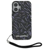 Чохол Karl Lagerfeld IML Zebra Pattern & Cord для iPhone 16 Purple (KLHCP16SHZBPKCCU)