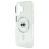 Чохол Karl Lagerfeld IML Metal Karl Head для iPhone 16 Plus White with MagSafe (KLHMP16MHLSKIH)