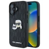 Чохол Karl Lagerfeld Monogram Karl & Choupette Head Pin для iPhone 16 Black (KLHCP16SPGKLKCPK)