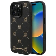 Чехол Karl Lagerfeld Karl Heads для iPhone 16 Pro Black with MagSafe (KLHMP16LPGKHPHK)