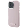 Чохол Karl Lagerfeld FW Metal Plate для iPhone 16 Pro Max Pink with MagSafe (KLHMP16XPGMSRPP)