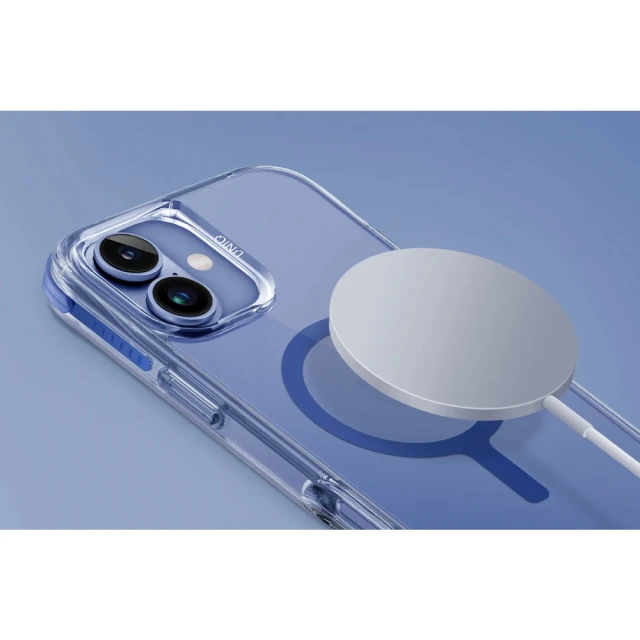 Чохол UNIQ Combat для iPhone 16 Plus Pearl Blue with MagSafe (UNIQ-IP6.7(2024)-COMMPBLU)