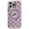 Чохол Karl Lagerfeld IML Monogram Karl & Choupette Head для iPhone 16 Pro Pink with MagSafe (KLHMP16LHMCKMHP)