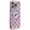Чохол Karl Lagerfeld IML Monogram Karl & Choupette Head для iPhone 16 Pro Pink with MagSafe (KLHMP16LHMCKMHP)