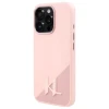 Чехол Karl Lagerfeld Silicone Shadow Metal Initial для iPhone 16 Pro Max Pink with MagSafe (KLHMP16XSCMKMPCP)