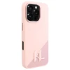 Чехол Karl Lagerfeld Silicone Shadow Metal Initial для iPhone 16 Pro Max Pink with MagSafe (KLHMP16XSCMKMPCP)